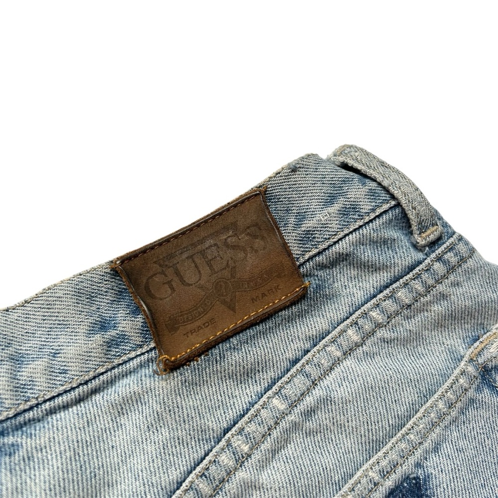 Vintage 90s Guess 29x26 Jeans x Ice Cream Soup Collab Reworked Denim - Picture 5 of 10